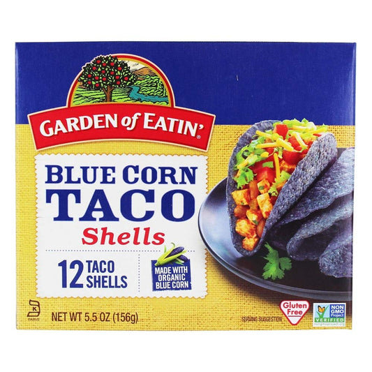 Garden Of Eatin Taco Shell Corn Blue 12c