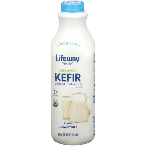 Lifeway Organic Low Fat Kefir Plain, 32oz