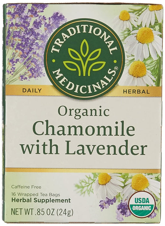Traditional Medicinals Organic Chamomile and Lavender Tea 16c