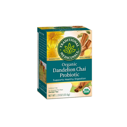 Traditional Medicinals Tea Probiotic Dandelion Chai OG