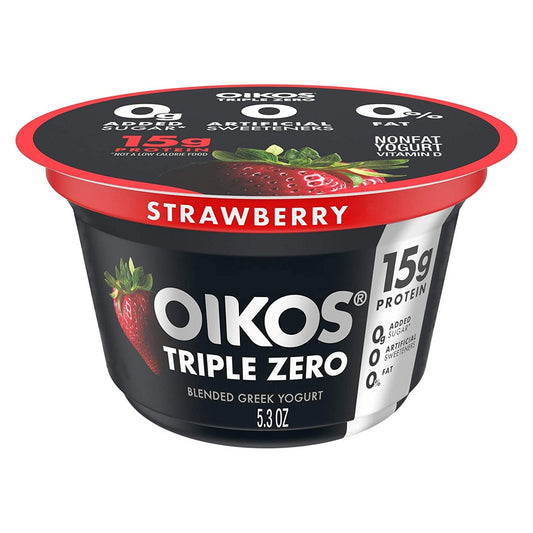 Oikos Yogurt Greek Strawberry Zero 5.3oz