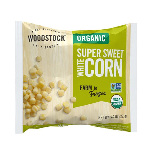 Woodstock Frozen Corn White Sweet Organic 10oz