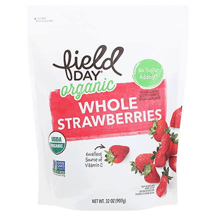 Field Day Frozen Organic Strawberries 32oz