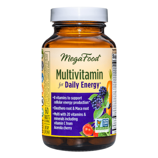 Mega Food Multivitamin for Daily Energy 60 c