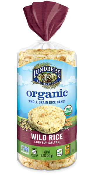 Lundberg Farms Organic Wild Rice Cakes, Lightly Salted 8.5oz