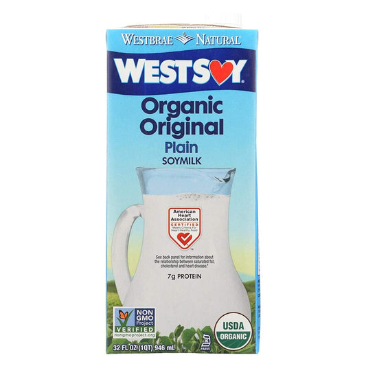 Westsoy Organic Original Plain Soy Milk 32oz