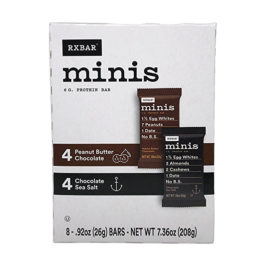Rx Bar Minis Chocolate Sea Salt & Peanut Butter Chocolate Protein 8c