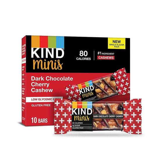 Kind Bar Dark Chocolate Cherry Cashew Mini Bars 10 c