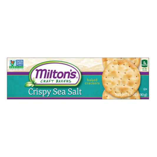 Milton's Gourmet Crispy Sea Salt Crackers 6.8oz