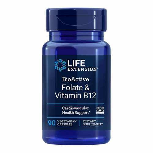Life Extensión Folate Bioactive Vit B12 90c