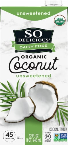 So Delicious Organic Unsweetened Coconutmilk Beverage 32oz
