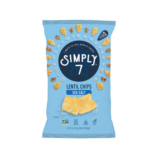 Simply 7 Lentil Chips Sea Salt 4oz