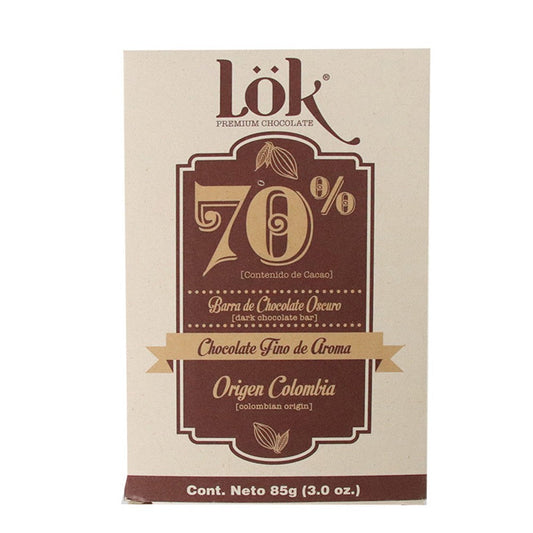 Lok Dark Chocolate 70% 3oz
