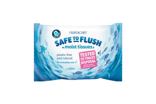 Natracare Safe to Flush Moist Tissues 30c