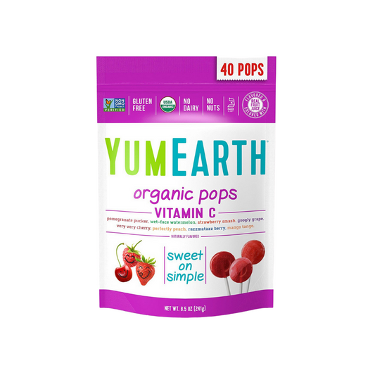 Yum Earth Organic Assorted Flavors Vitamin C Lollipops 40c