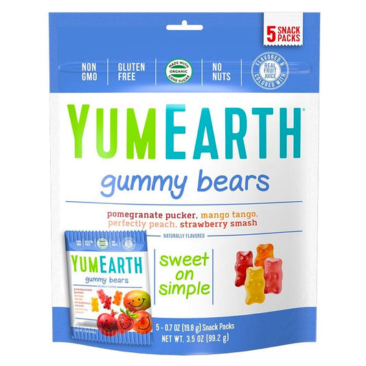 Yum Earth Gummy Bears 5c