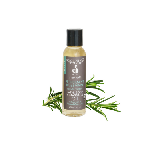 Soothing Touch Peppermint Rosmary Body Oil 4oz