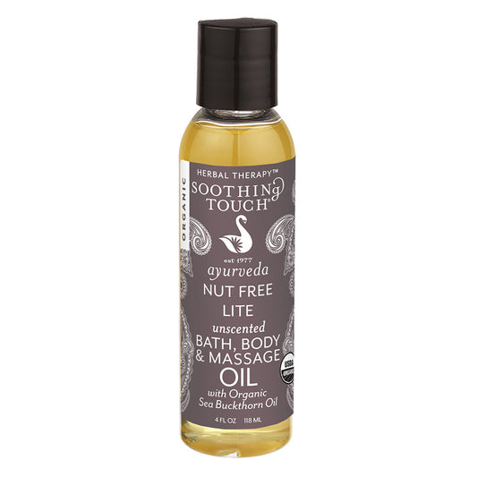 Soothing Touch Nut Free Lite Bath, Body and Massage Oil 4oz