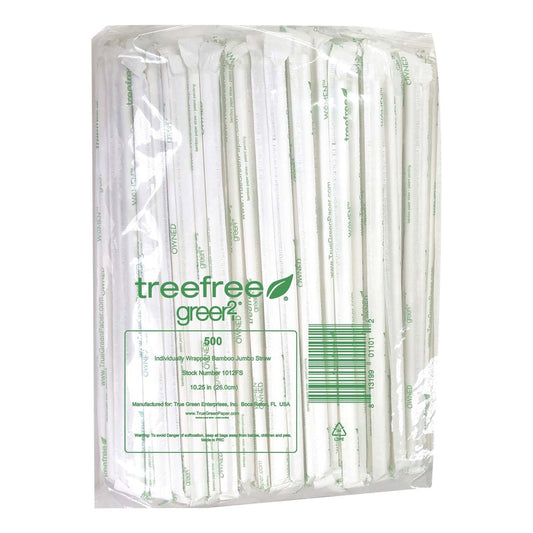 Tree Free Green2 Straws Bamboo Jumbo 500c