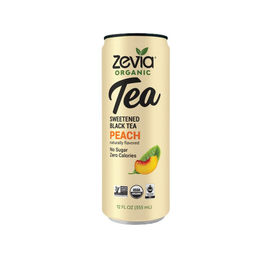 Zevia Black Tea Peach 12oz
