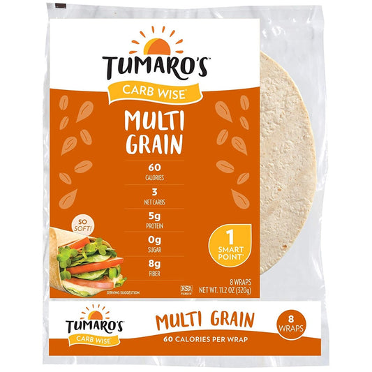 Tumaro's Multi Grain Carb Wise Wraps 8c