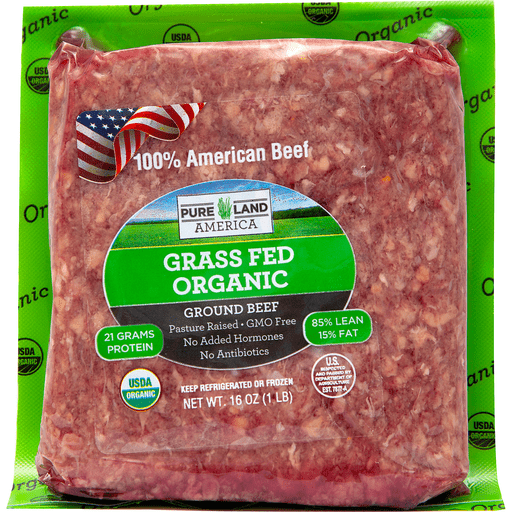 Pure Land America Beef Ground 85% OG 16oz