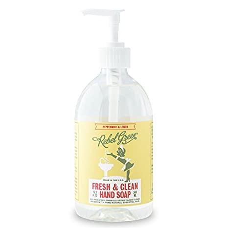 Rebel Green Soap Hand Lemon Peppermint 16.9fz