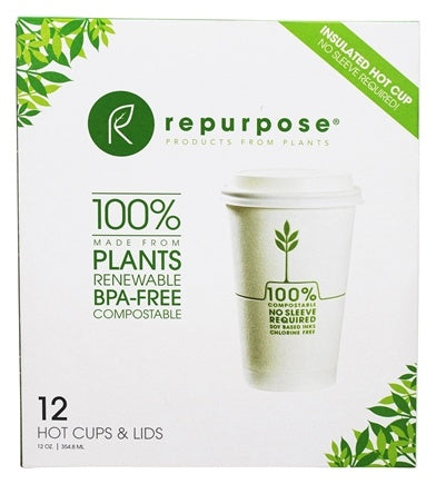 Repurpose Cup Hot Lids 12oz 12c