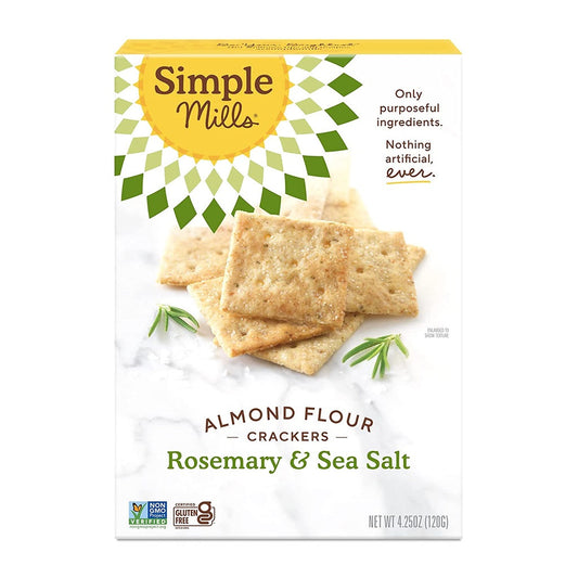 Simple Mills Cracker Rosemary Sea Salt GF 4oz