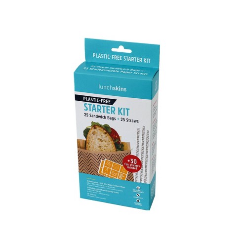 LunchSkins Kit Bag Paper Starter Straws