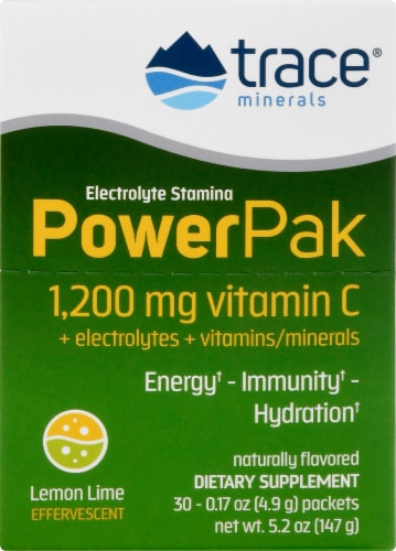 Trace Minerals Electrolyte Stamina Power Pak - Lemon Lime 1c
