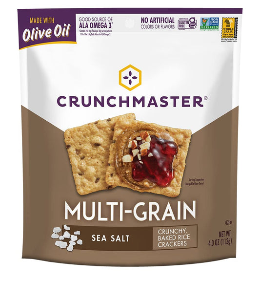 Crunchmaster Cracker Multigrain Sea Salt 4oz