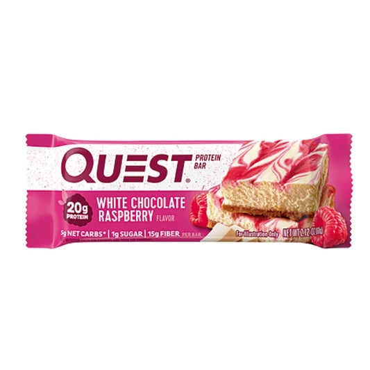 Quest Nutrition Protein Bar White Chocolate Raspberry 2oz