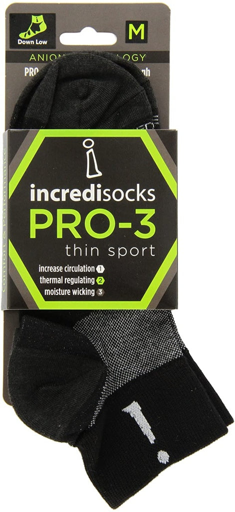Incrediwear Socks Quarter Black M 2c