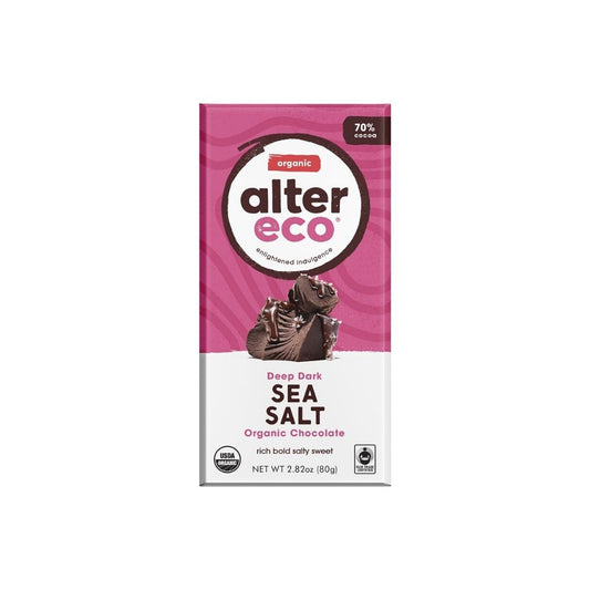 Alter Eco Sea Salt Dark Chocolate Bar