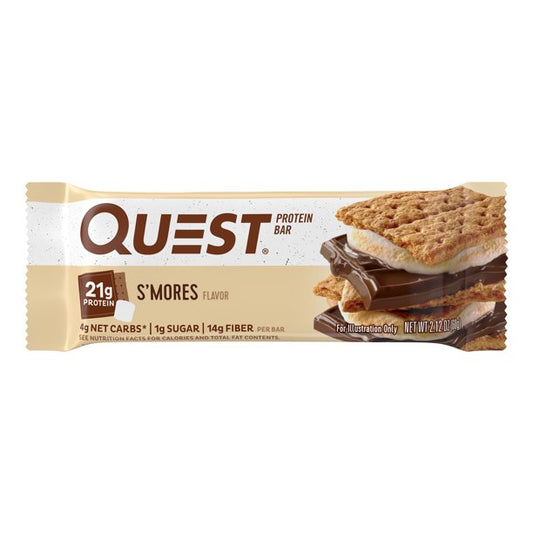 Quest Nutrition S'mores Flavor Protein Bar 2oz