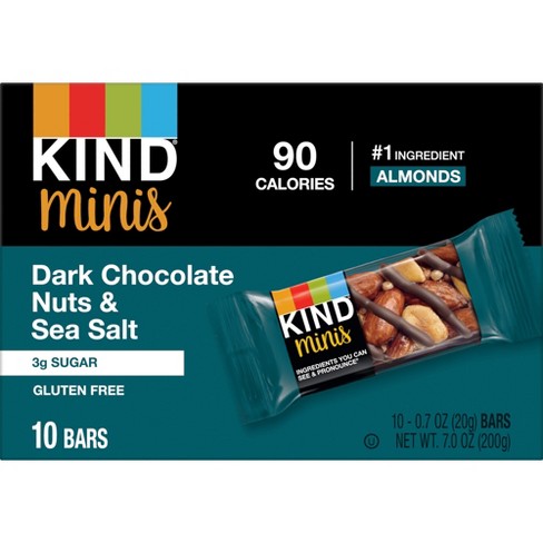 Kind Bar Dark Chocolate Nuts Salt Mini 10c